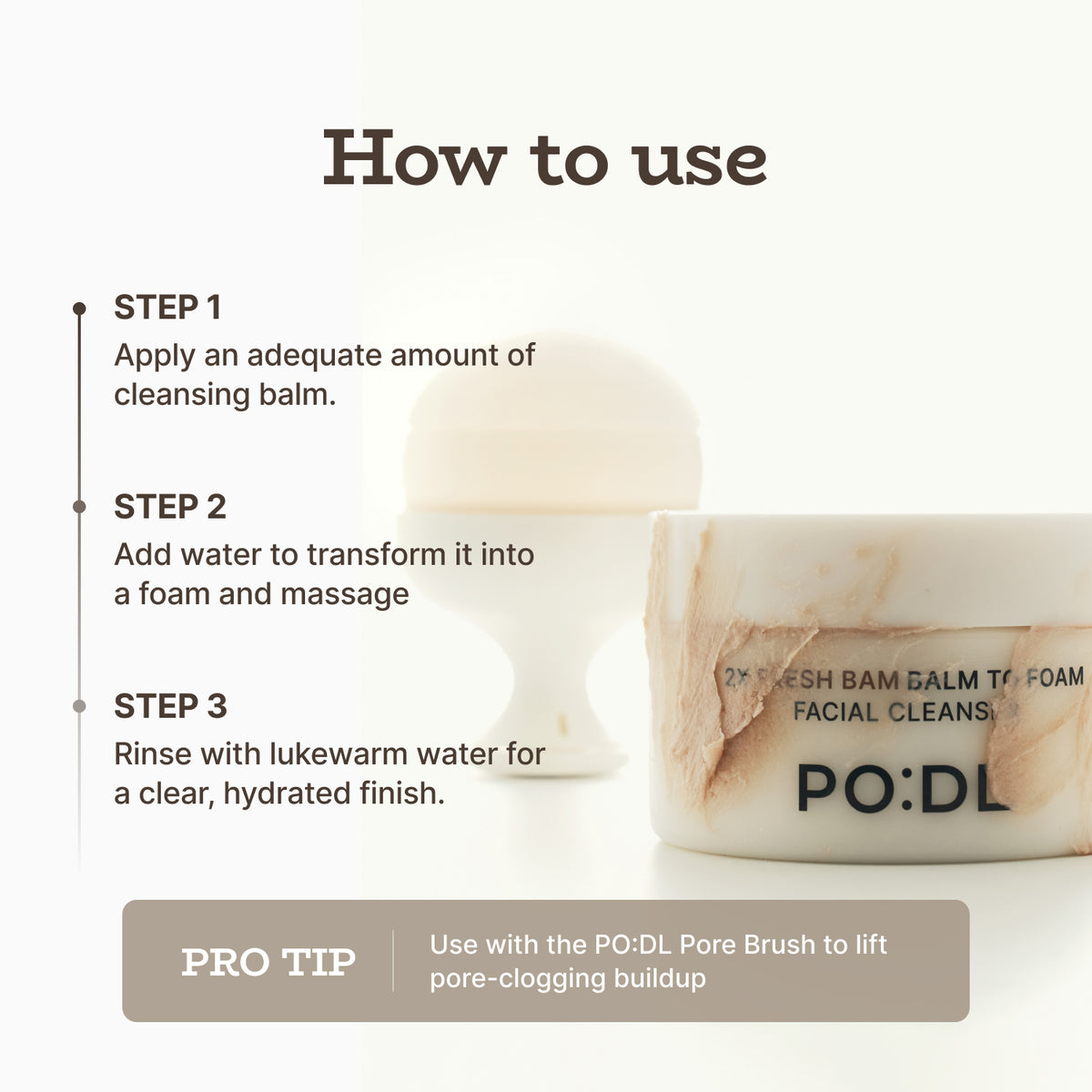 Chestnut Balm to Foam Cleanser