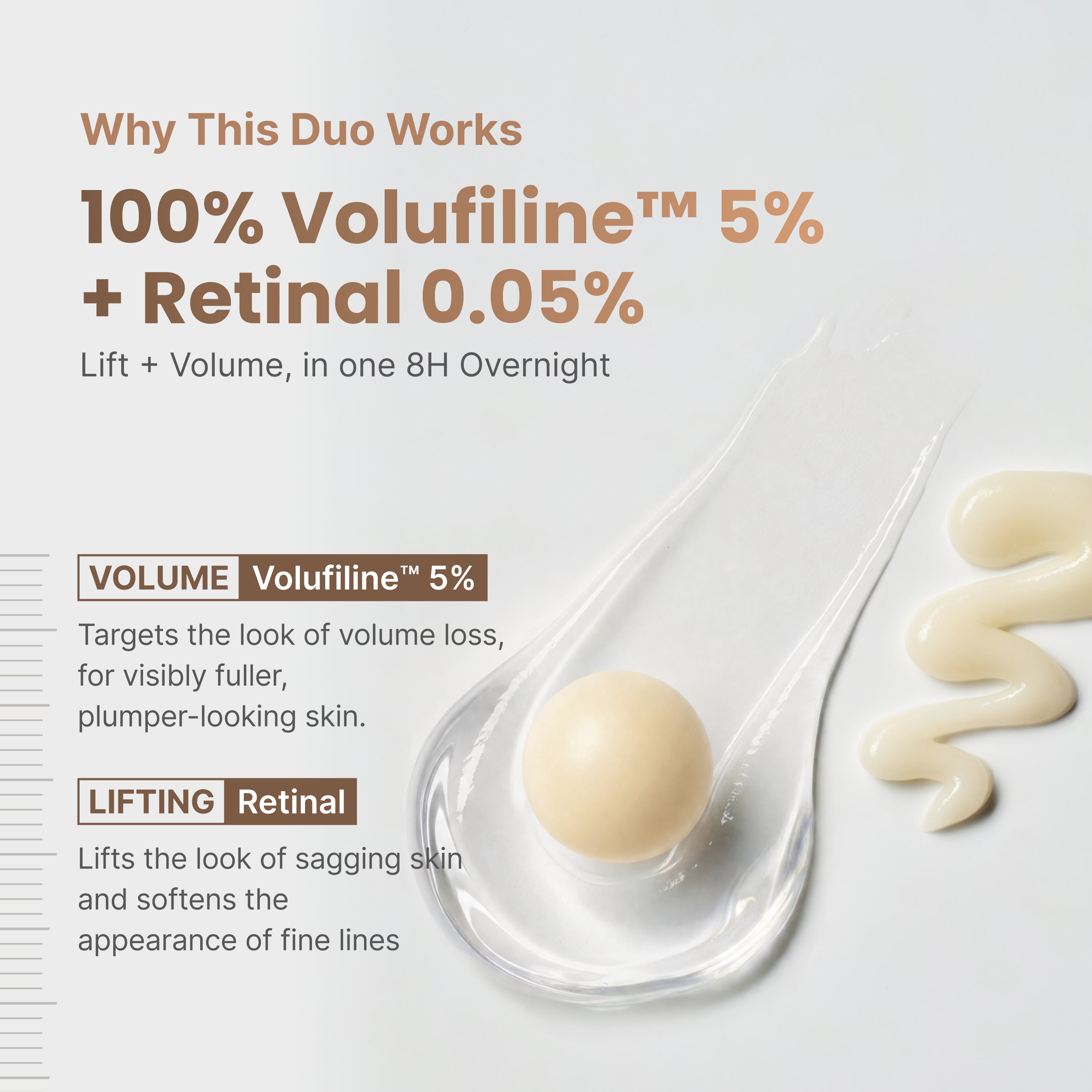 100% Pure Volufiline Retinal Overnight Filler Cream